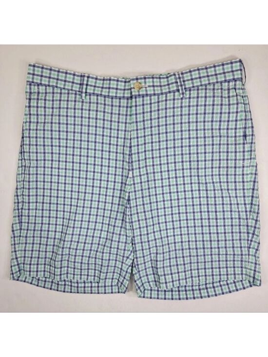 Peter Millar Other - ⛳️ PETER MILLAR FEATHERWEIGHT Golf Shorts Performance Blue Green White Plaid 34